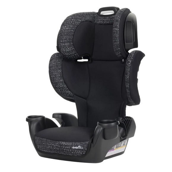 Evenflo Go Time LX Booster Car Seat Highback Backless 2-in-1 Black - Picture 5 of 7